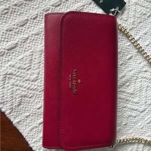 Kate Spade Red Wallet Crossbody